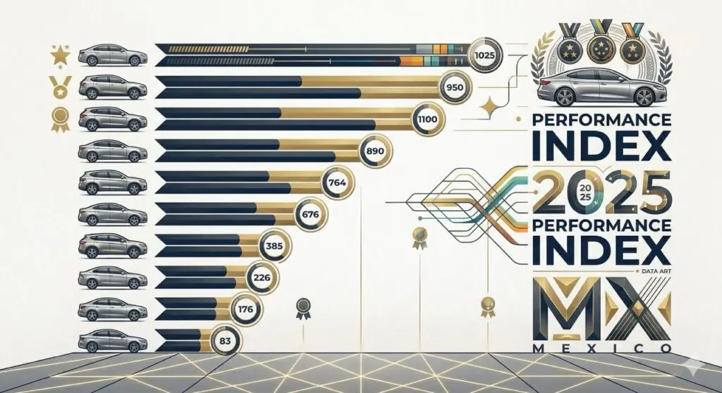 Ranking de marcas más vendidas en México 2025: Nissan lidera con 18% del mercado