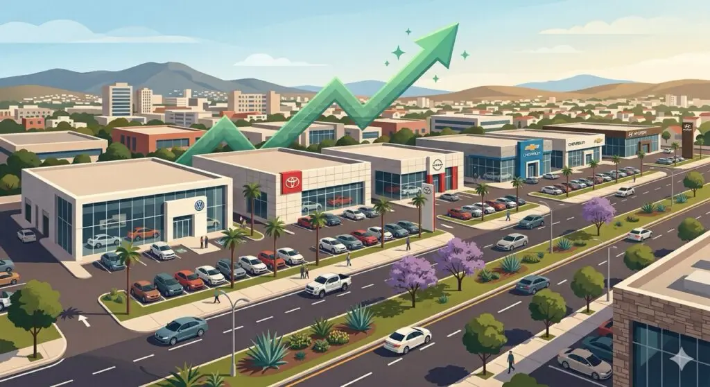 Ventas de autos en México crecen 3.7%